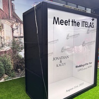 Photomaton personnalisé pour fête de mariage Photomaton détachable avec lumière