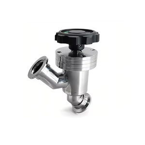 Su KF16 CF körük izolasyon Solenoid vakum için PTFE sızdırmazlık ile manuel sağ açı paslanmaz çelik sineklik vana - Product Image 5