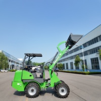 RG-EV10 elettrico compatto Mini caricatore della Cina ad alta mobilità caricatore frontale per la costruzione fattoria giardino utilizzare componente del nucleo del motore