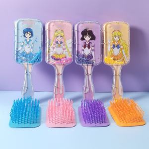 Q-Version K-Pop Mädchen Zootopia-Spinnen Entwirrbürste mit Selbstreinigungsfunktion, Cartoon-Luftkissenkamm für Kinder, für Zuhause - Product Image 4