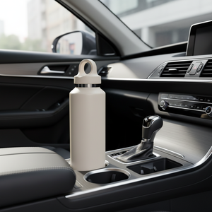 Botella de Agua Portátil de Acero Inoxidable de 500 ml con Asa, Taza Deportiva Recta, Aislamiento Térmico de 6 a 12 Horas, Ecológica y Reutilizable - Product Image 2