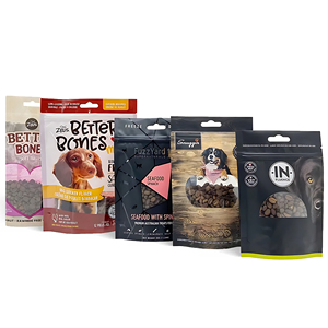 Bolsa de alta calidad impresa personalizada, bolsas de golosinas, embalaje de alimento para perros, bolsa de plástico resellable para alimentos para mascotas con cremallera - Product Image 3