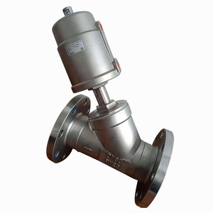 วาล์วควบคุมน้ำแบบมุมฉากสแตนเลส Yoshitaka พร้อมหน้าแปลน DN80 PN25 - Product Image 1