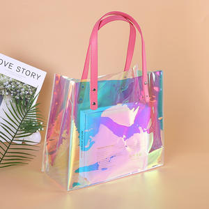 プロモーション カスタムバッグ ホログラフィック 透明ハンドバッグ ホットセール ホログラム ショッピングバッグ - Product Image 5