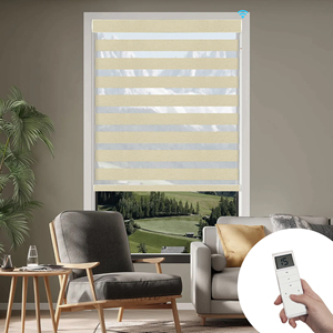 SAMADHI Custom Size Zebra Blinds for <b>Windows</b> Sheer Shades Dual Layer Roller Light Control Indoor - Product Image 2