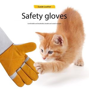 Gants <span class=keywords><strong>Nike</strong></span> anti-morsure de chien et anti-griffure de chat, épaissis et allongés, <span class=keywords><strong>en</strong></span> <span class=keywords><strong>cuir</strong></span> de vachette, gants de protection - Product Image 5