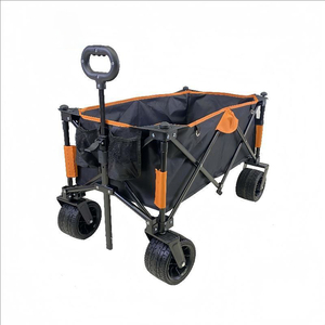 El remolque de mano de transporte pesado de gran capacidad más vendido, caravana de playa portátil, caja de herramientas de almacenamiento de viaje de jardín - Product Image 4