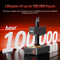 Machine de gravure laser à fibre DAJA S4 Mini 5W pour gobelets, bouteilles d'eau, tasses isothermes, acier inoxydable, bijoux en métal, haute précision