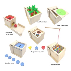 Equipo Montessori Personalizado, Caja de Monedas para la Permanencia del Objeto, Caja de Pañuelos para Bebés, Juguete Educativo, Kit de Juego para el Desarrollo de la Motricidad Fina - Product Image 5