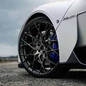 Nieuwe custom lichtgewicht 5-gats zwarte 40mm gesmede lichtmetalen velgen 17-24 inch 8x165.1 8x170 8x180 voor Audi - Product Image 3