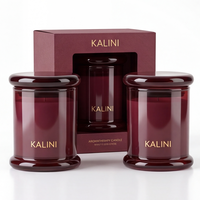 Pot à bougie en verre mat de luxe de 3 oz avec boîte, idéal pour le remplissage de cire parfumée, emballage cadeau, décoration intérieure – Fournisseur direct usine