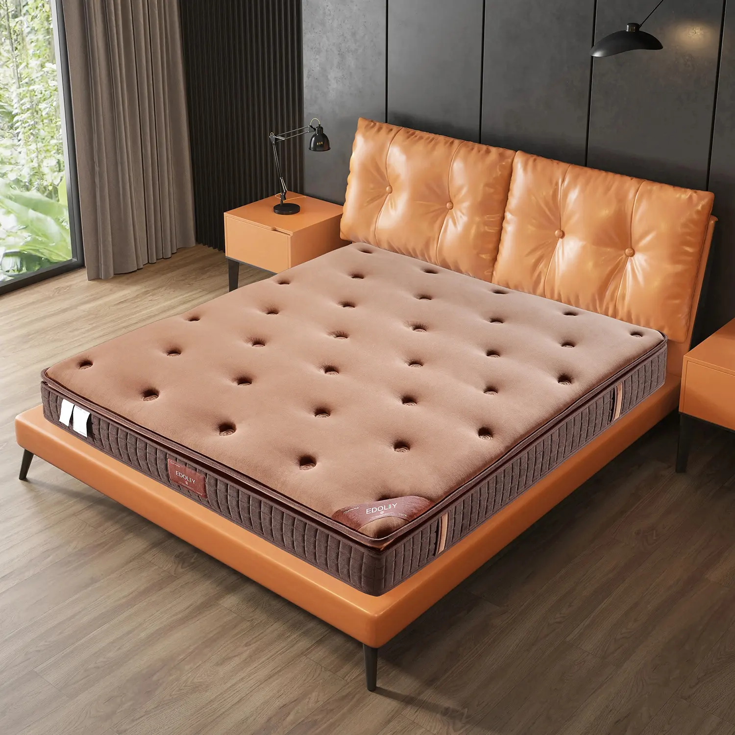 Fábrica al por mayor colchones King Size espuma viscoelástica colchón de Hotel mejor colchón de cama de primavera