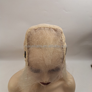 100% cabello humano RUSO EUROPEO alineado con cutícula cruda rubio platino 613 cierre frontal de encaje 13x6 4x4 5x5 pelucas de encaje transparente - Product Image 4