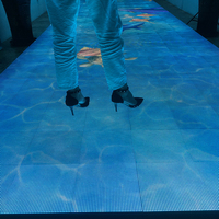 P2.976 Plancher de danse 3D intérieur debout des panneaux d'écran d'affichage à LED pour l'utilisation de grand spectacle