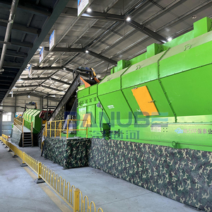 Máquina de Procesamiento de Residuos Industriales con Estructura Metálica Verde, Cinta Transportadora y Trituradora para la Clasificación de Residuos Sólidos Urbanos - Product Image 5