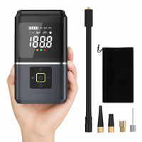 Compresseur d'air portable 150 PSI, gonflage rapide, pompe à air sans fil, pneus de voiture, batterie rechargeable 5200mAh, moniteur de pression des pneus