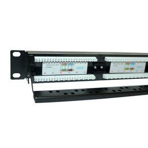 Panneau <span class=keywords><strong>de</strong></span> brassage <span class=keywords><strong>RJ45</strong></span> Cat6A STP 24/48 ports, sans outil, prise Keystone UTP, réseau, 19 pouces, 1U, armoire <span class=keywords><strong>de</strong></span> serveur en acier, armoire <span class=keywords><strong>de</strong></span> réseau - Product Image 5