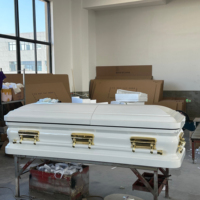 Ataúd funerario MA30, suministros funerarios de 18 calibres