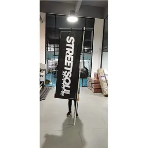 2023 Cheap Polyester Digital Printing with Pole Stand Custom Nobori Flags for Display