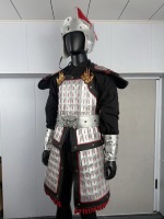 Antike Chinesische Krieger-Rüstung Set Traditionelles Chinesisches Soldaten-Lamellenkostüm Jacken Mäntel LARP Cosplay Halloween