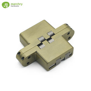 บานพับประตูสังกะสีอัลลอยด์หนักบานพับประตูปกปิดด้วยทองสัมฤทธิ์3D 180องศา - Product Image 2