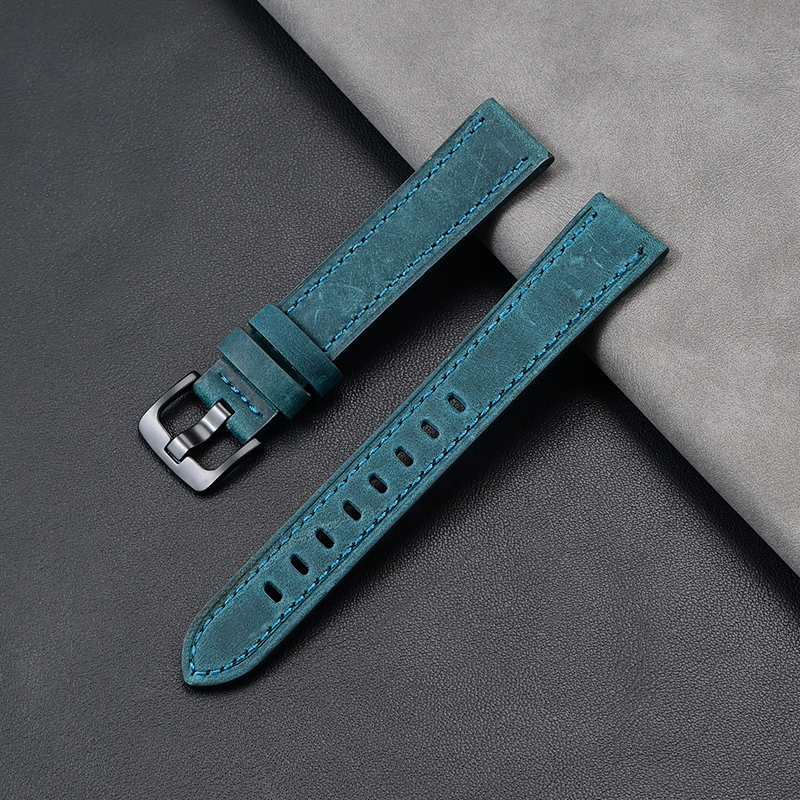 Bleu marine + boucle argentée