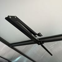 Serres de jardin en aluminium durables en forme de T, polyvalentes et élégantes pour la plantation de fleurs en intérieur, la relaxation en plein air, faciles à assembler