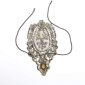 Guantes sin Dedos Bronceados para Mujer, Estilo Gótico, con Encaje Floral, Anillo de Muñeca Steampunk, Pulsera Vintage con Cuentas Hecha a Mano, Conjunto de Pulseras Nupciales - Product Image 5