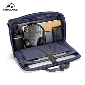 Kingsons Men's Messenger Bag Water Resistant Durable Business Travel Crossbody Bag With Zipper Closure And Soft Handle - Product Image 3