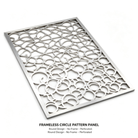 Panneau décoratif en métal découpé CNC, motif personnalisé pour cloison intérieure architecturale