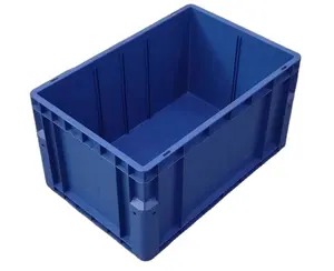 Standard Euro Box Stackable PP Material Plastic Storage Box Solid Style Design For Transportation