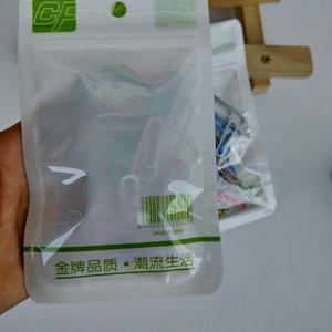 Clips de papel de colores en bolsas, clips de papel creativos para estudiantes/oficinas, soportes para documentos/facturas, bolsas autosellables, suministros de escritorio. - Product Image 4