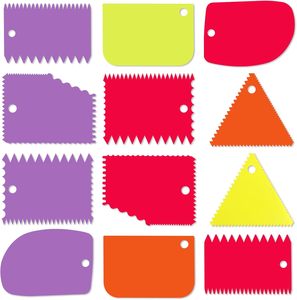 3pcs a Set <b>Silicone</b> Cutter Blue Cake Icing Pastry Bench Scoop Customized Smoother <b>Tool</b> Set Cake Baking <b>Silicone</b> Scraper - Product Image 4