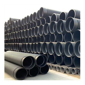 Directo de fábrica Culvert 250mm Drenaje de plástico 300mm 1800mm Pe 6 pulgadas 800mm Drenaje de gran diámetro Hdpe <span class=keywords><strong>Tubo</strong></span> <span class=keywords><strong>corrugado</strong></span> de doble pared - Product Image 6