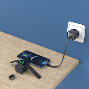 Adaptateurs de voyage portables 20W PD Type C Câble <span class=keywords><strong>Chargeur</strong></span> rapide pour téléphone Gan <span class=keywords><strong>Chargeur</strong></span> sans fil magnétique Banque d'alimentation 5200mAh pour <span class=keywords><strong>Apple</strong></span> <span class=keywords><strong>Watch</strong></span> - Product Image 5