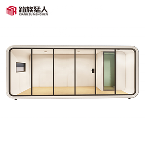 Harga pabrik 20ft Outdoor Modern Mobile apple kabin kecil kapsul Prefab rumah datar dengan Balkon - Product Image 2
