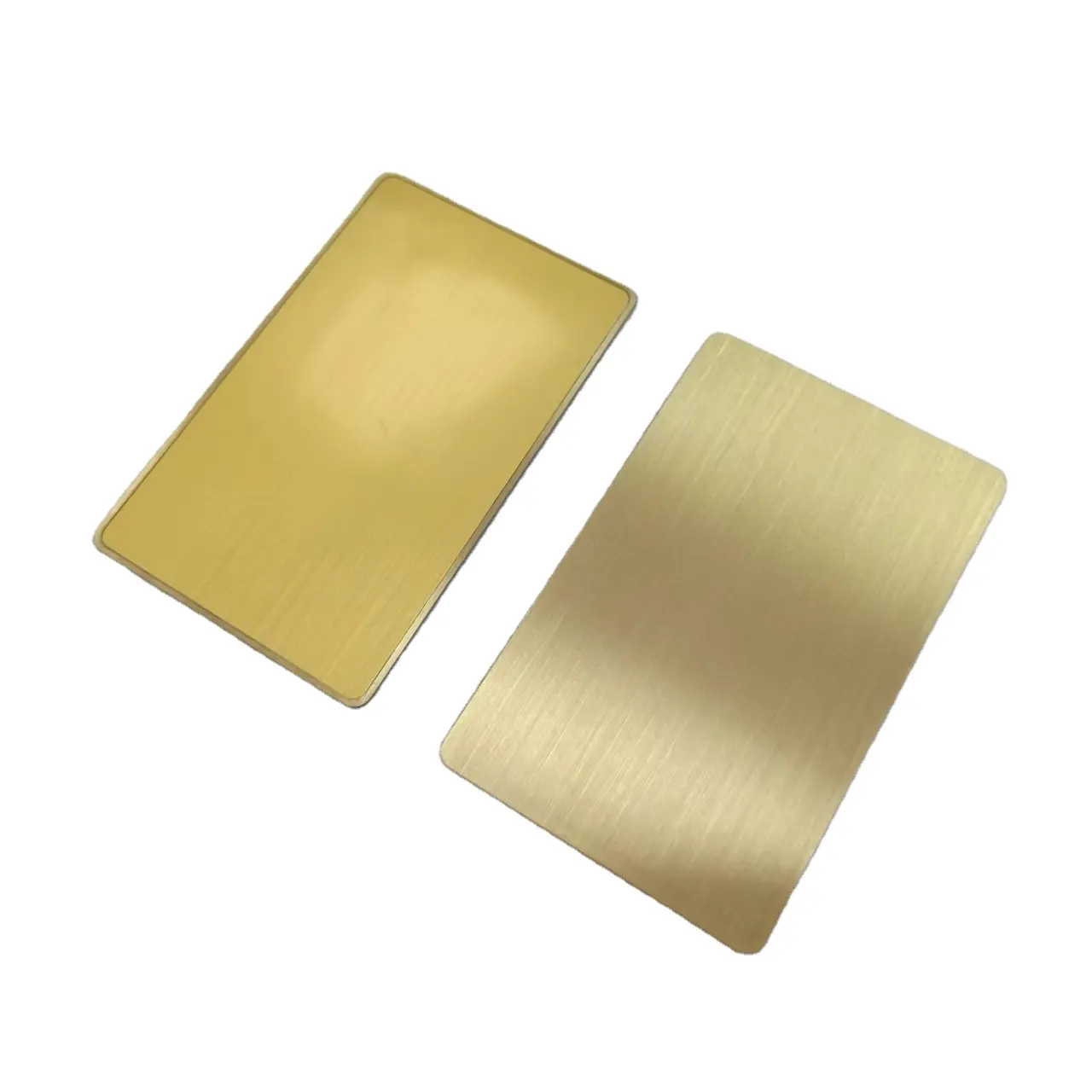 Popular RFID Brushed Gold Metal And Plastic Combination Nfc 213 Diy Blank And Customized Digital Business Card
