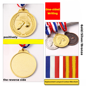 Médailles sportives personnalisées Or Argent Bronze Football Basketball Taekwondo Course à pied Supports de médailles Fabricants de médailles de compétition - Product Image 2