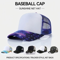 Casquette de baseball en mousse maillée personnalisée, casquette de camionneur avec logo imprimé et brodé, chapeau de soleil unisexe respirant pour le bénévolat et le camping en plein air