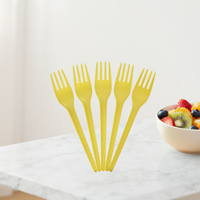Greenday Eco-vriendelijke 6,5 inch CPLA vliegtuigcatering party picknick bestek vork op maat gemaakte kleur wegwerpvork voor salade fruit