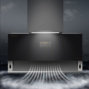 <span class=keywords><strong>Hotte</strong></span> de cuisine Keon Factory, noire, en verre plat, mur latéral, pour la maison, la cuisine, le restaurant, <span class=keywords><strong>hotte</strong></span> de cuisine - Product Image 3