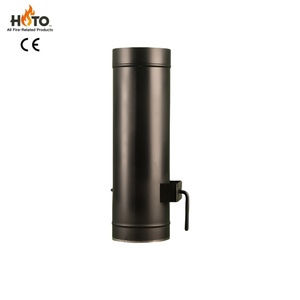 Tuyau de cheminée en acier inoxydable sur mesure OEM à connexion murale unique pour foyer, <span class=keywords><strong>conduit</strong></span> d'évacuation, tube de ventilation pour poêle - Product Image 4