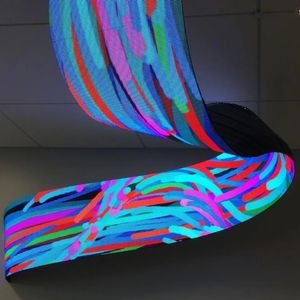 Werbe-Digital-Soft-<span class=keywords><strong>LED</strong></span>-Film-Bildschirm P3.076 Indoor-<span class=keywords><strong>LED</strong></span>-Bildschirm-<span class=keywords><strong>Display</strong></span> Videowand Transparent Flexibel - Product Image 4