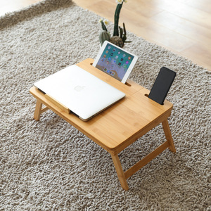 <span class=keywords><strong>Scrivania</strong></span> Pieghevole in Bambù per Letto, Tavolo da Studio Minimalista Stile Lazy, Tavolino Portatile per Dormitori, Prodotto in Cina - Product Image 1