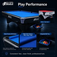Table de billard américaine en bois massif de haute qualité, moderne et personnalisée, avec plateau en ardoise, 9 pieds, durable pour une utilisation en compétition