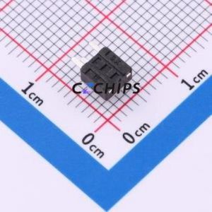 TC1109DE26045 Tactile <b>Switch</b> Through hole Component (THT)-3P,4.5x4.5mm <b>Switch</b> Single Pole Single Throw Round Button 2.6N 4.5mm - Product Image 2