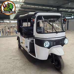 Tricycles et Tuk-tuks électriques <span class=keywords><strong>de</strong></span> haute qualité à carrosserie fermée pour le <span class=keywords><strong>transport</strong></span> <span class=keywords><strong>de</strong></span> passagers, 6 à 9 places, moteur 4000W 72V, batterie au lithium - Product Image 3