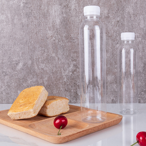 Vente en gros de bouteilles en plastique PET carrées pour boissons, de qualité alimentaire, de 8 oz, 12 oz et 16 oz, avec bouchon noir - Product Image 5