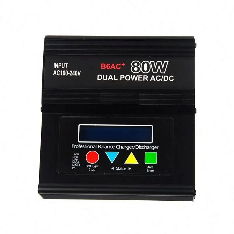 IMAX B6AC+ Black 80W Digital Smart Balanced Charger Discharger For RC Lipo NiMh Li-ion Battery Built-in Power Supply