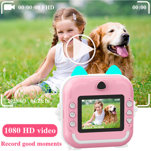 Cámara Instantánea para Niños con Papel Térmico, Mini Cámara BT, Regalos de Navidad y Cumpleaños, Video Digital Full HD, MicroSD, para Niñas y Niños Pequeños - Product Image 4